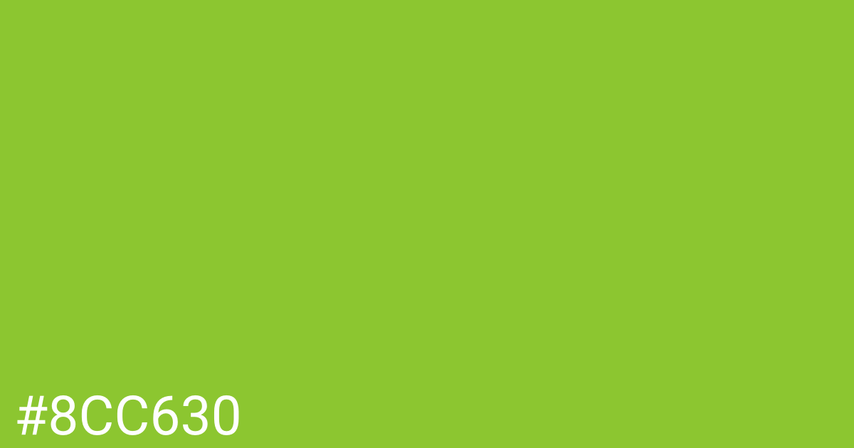 Hex color #8cc630 graphic