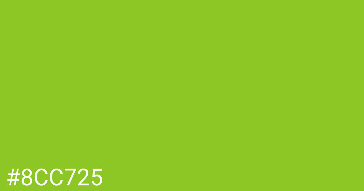 Hex color #8cc725 graphic