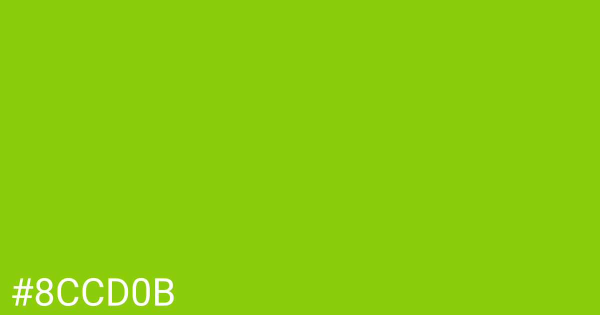 Hex color #8ccd0b graphic