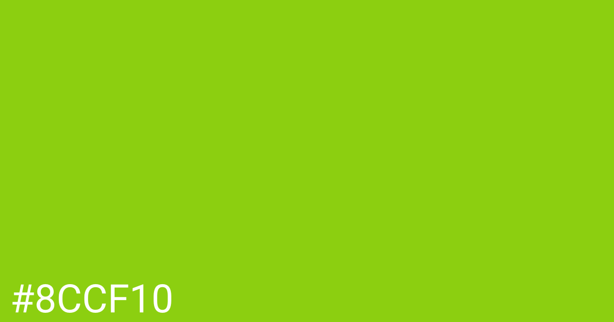 Hex color #8ccf10 graphic
