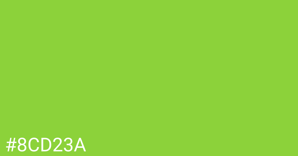 Hex color #8cd23a graphic
