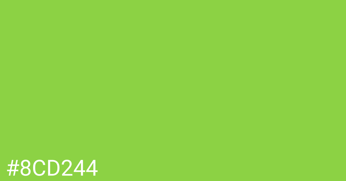 Hex color #8cd244 graphic