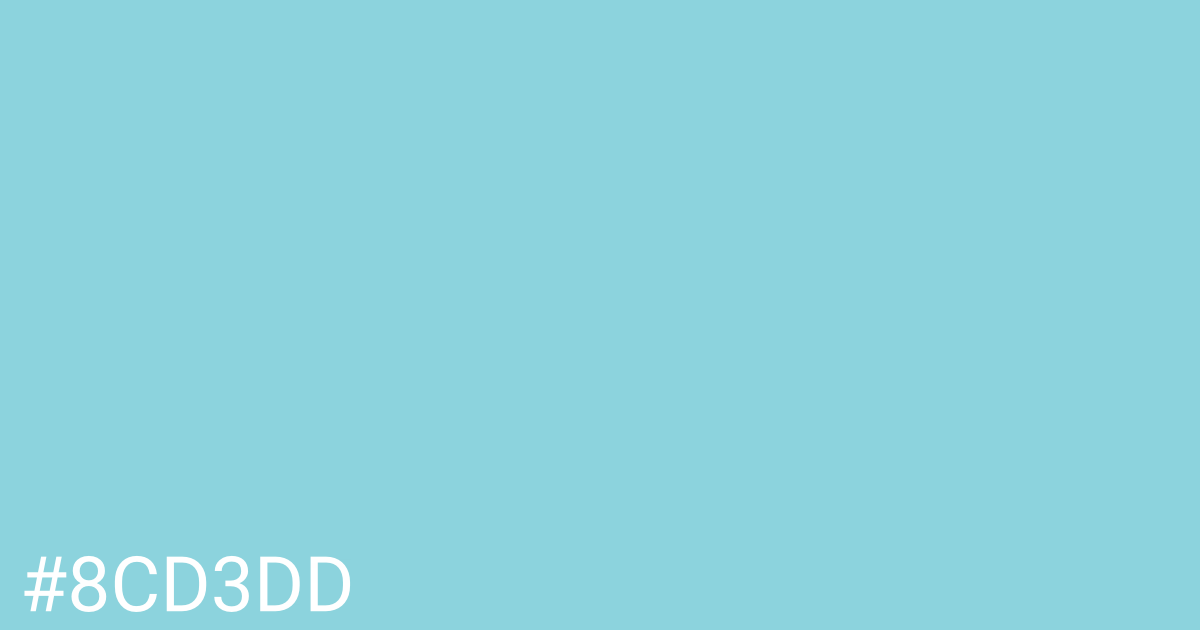 Hex color #8cd3dd graphic