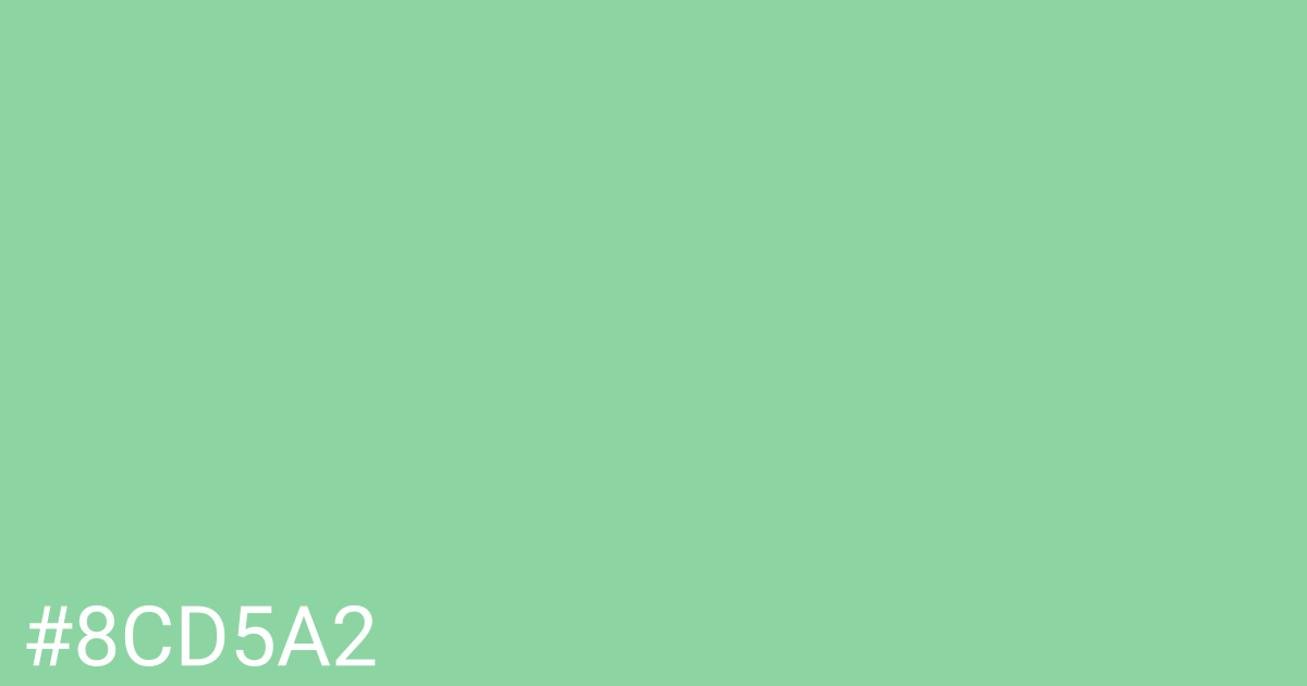 Hex color #8cd5a2 graphic