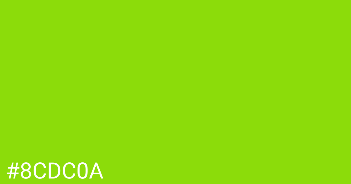 Hex color #8cdc0a graphic