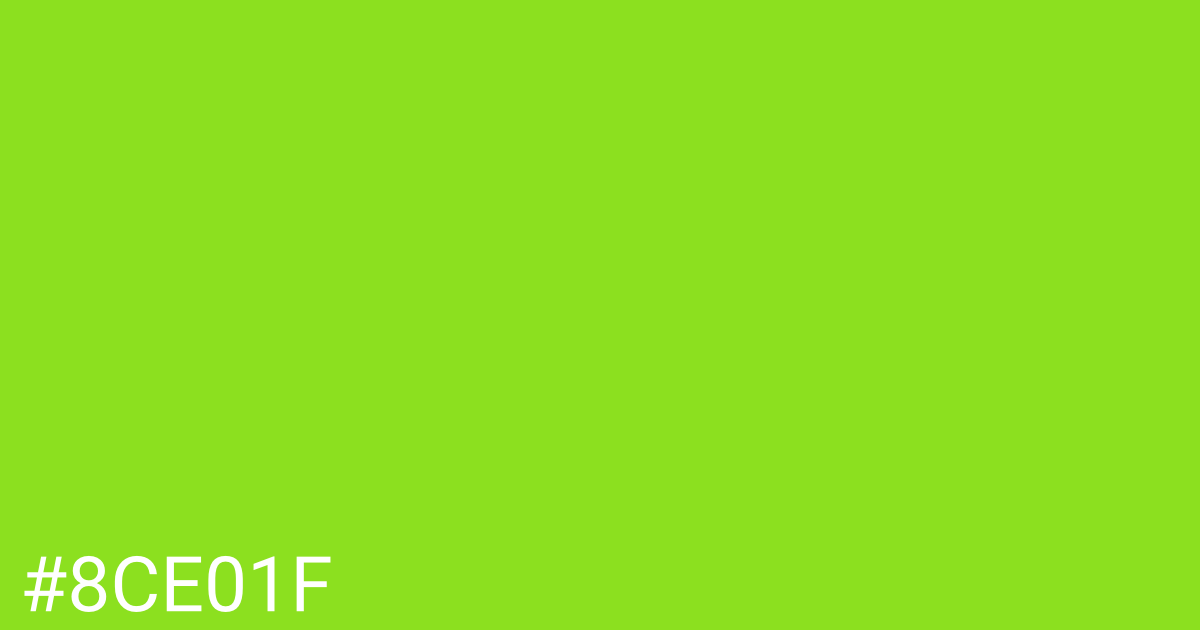 Hex color #8ce01f graphic