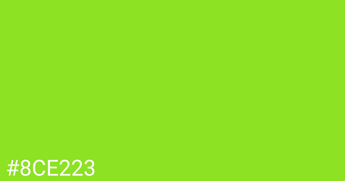 Hex color #8ce223 graphic