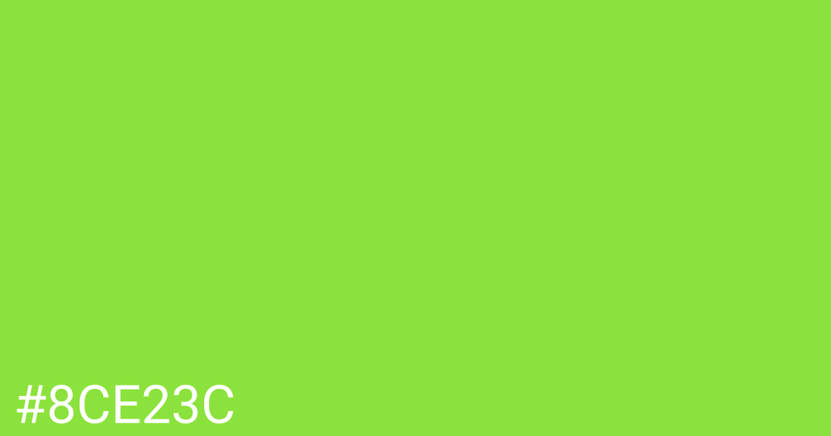 Hex color #8ce23c graphic