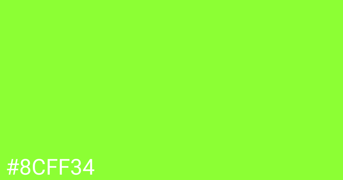 Hex color #8cff34 graphic