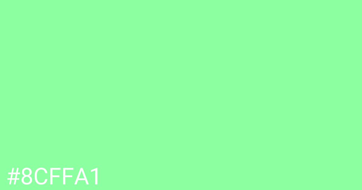 Hex color #8cffa1 graphic