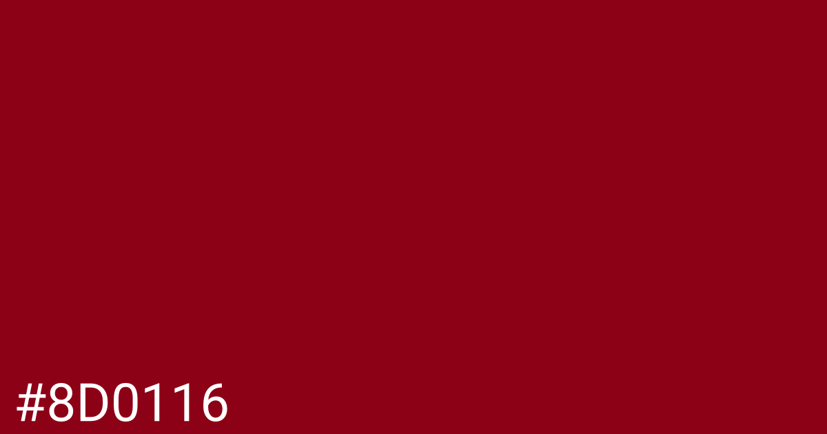 Hex color #8d0116 graphic