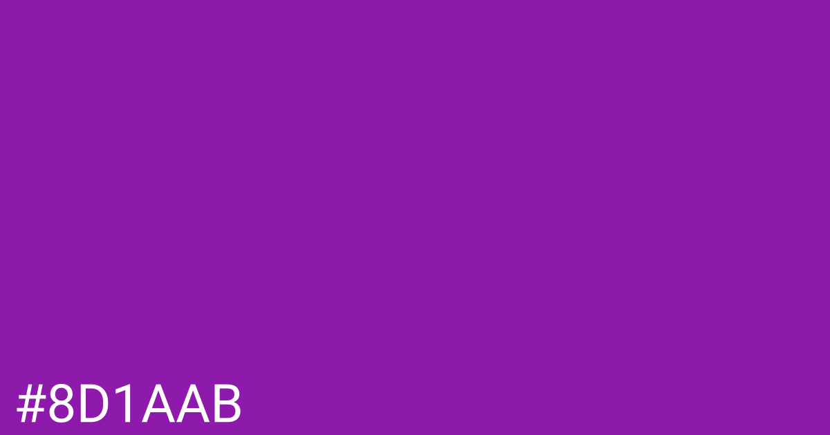 Hex color #8d1aab graphic