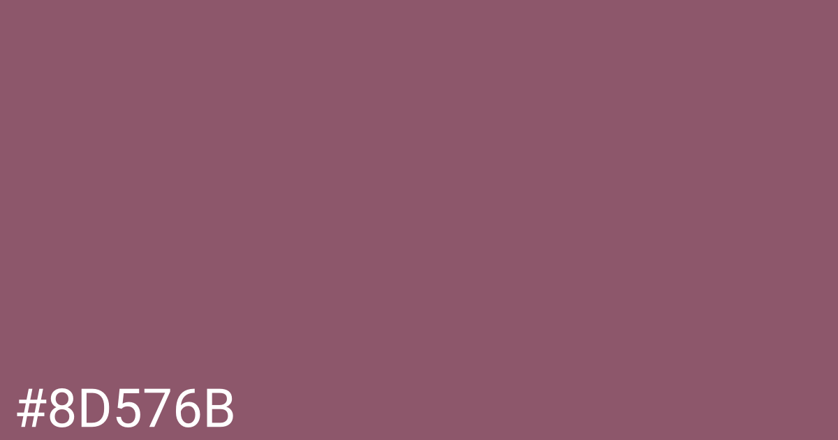 Hex color #8d576b graphic