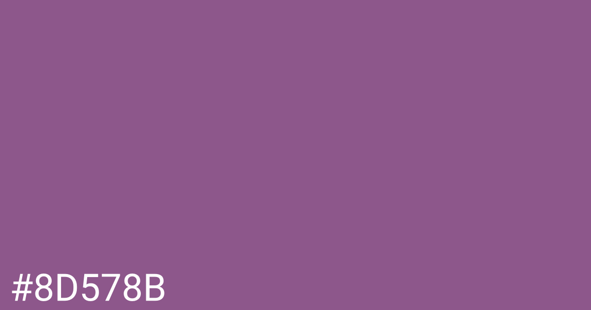 Hex color #8d578b graphic