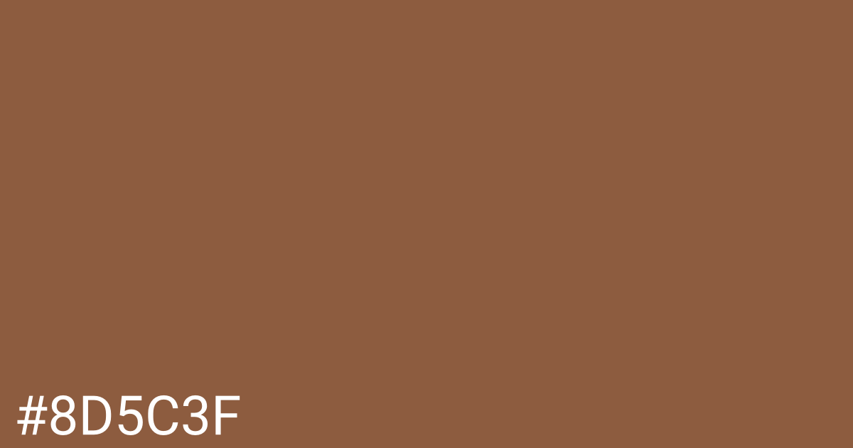 Hex color #8d5c3f graphic