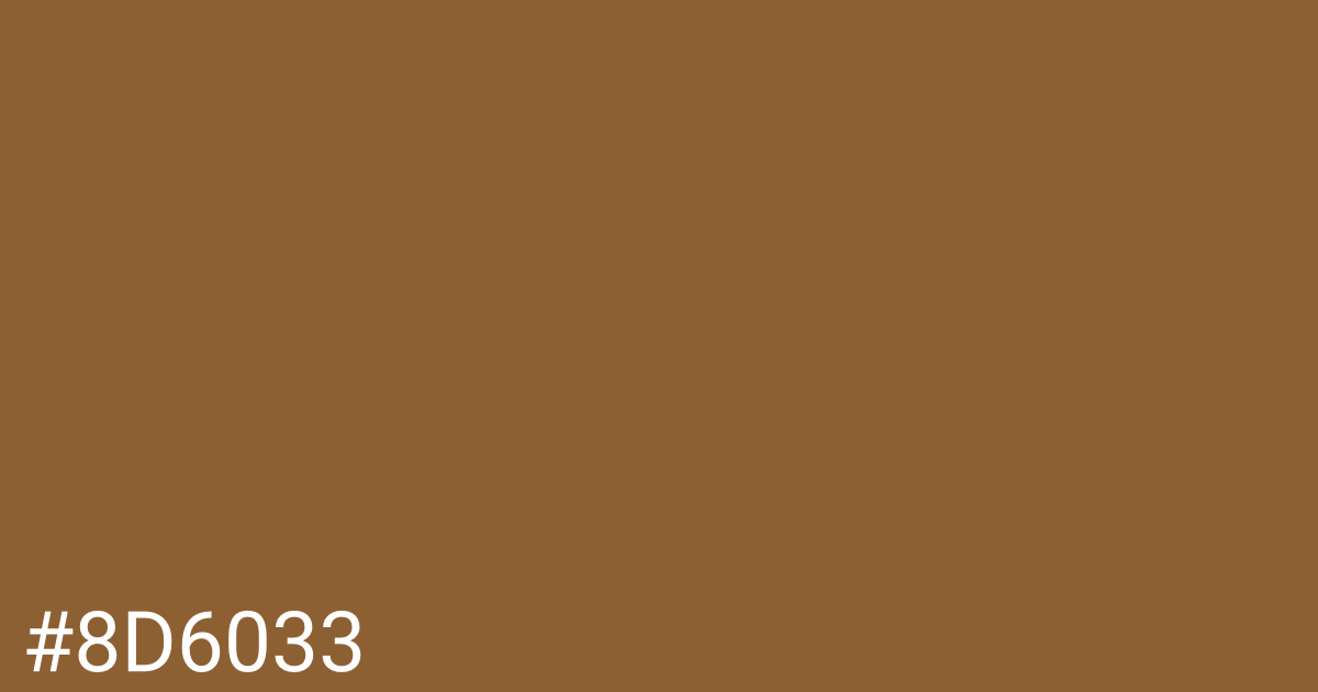 Hex color #8d6033 graphic
