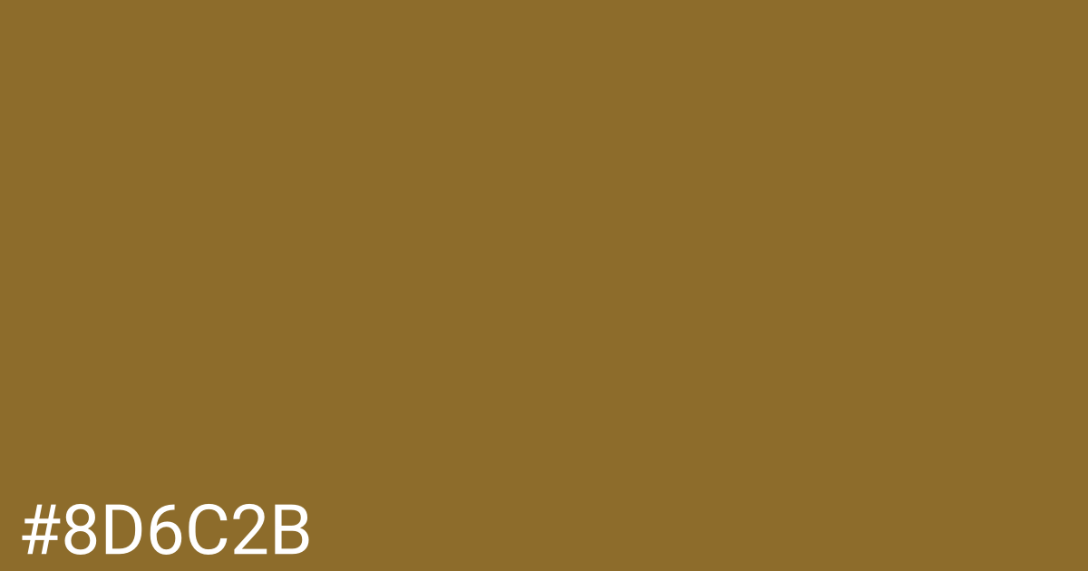 Hex color #8d6c2b graphic