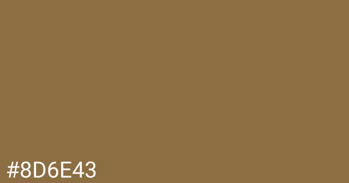 Hex color #8d6e43 graphic