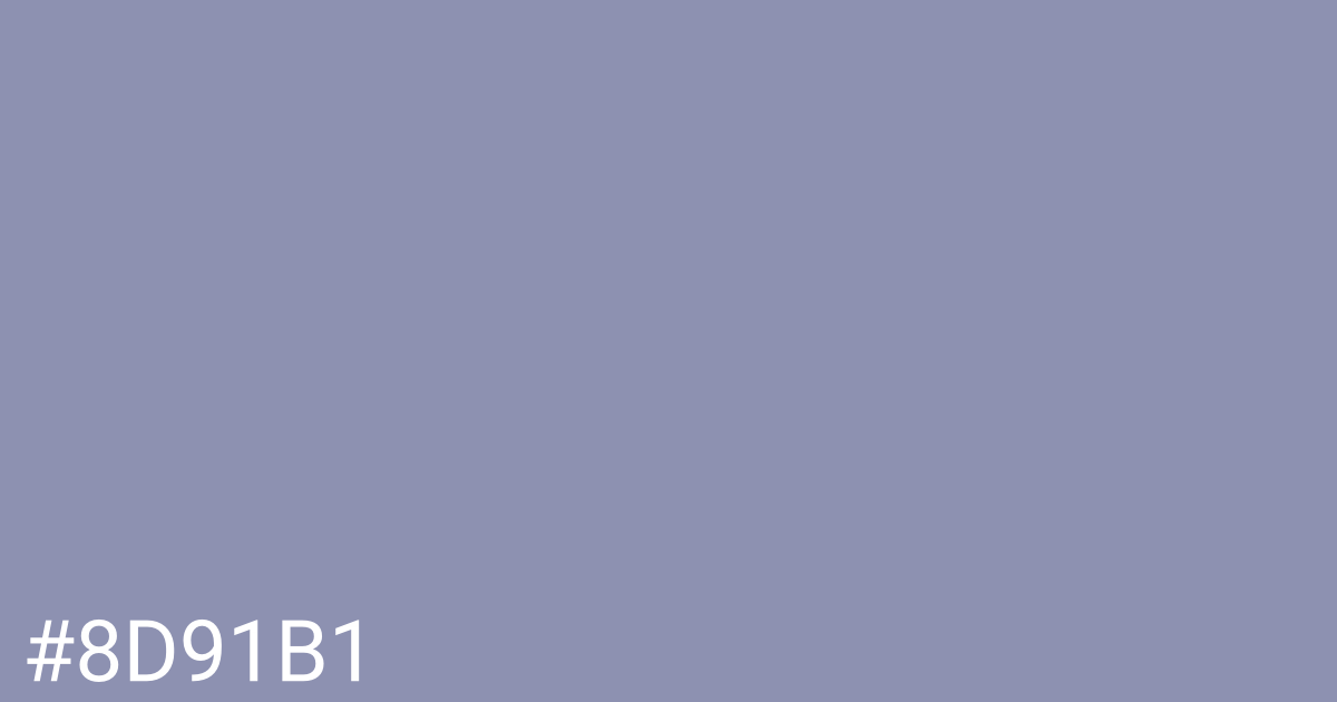 Hex color #8d91b1 graphic