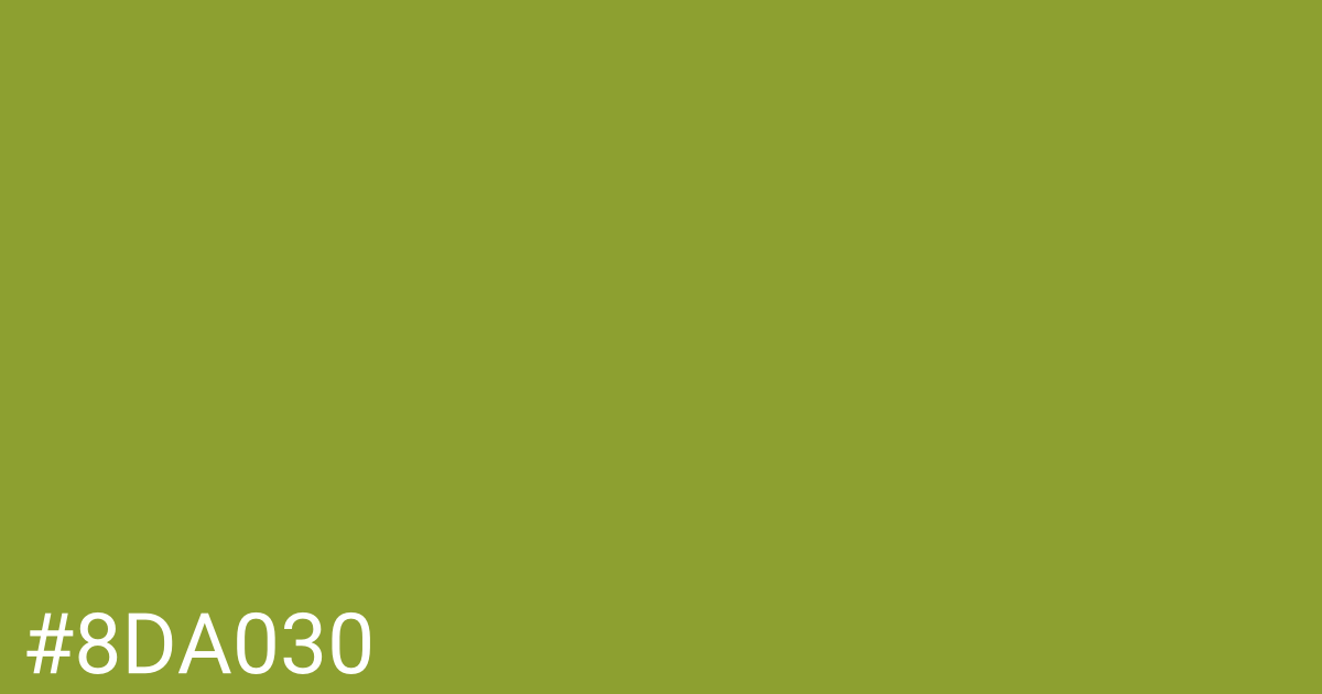 Hex color #8da030 graphic