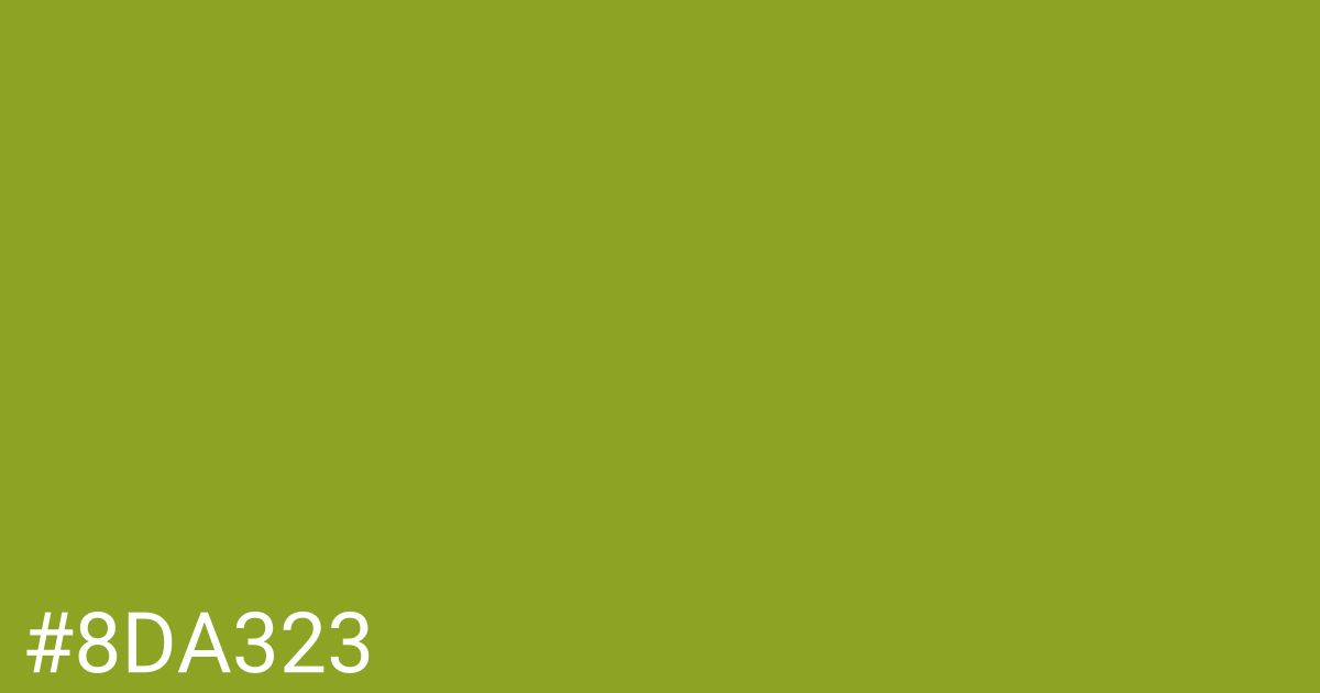 Hex color #8da323 graphic