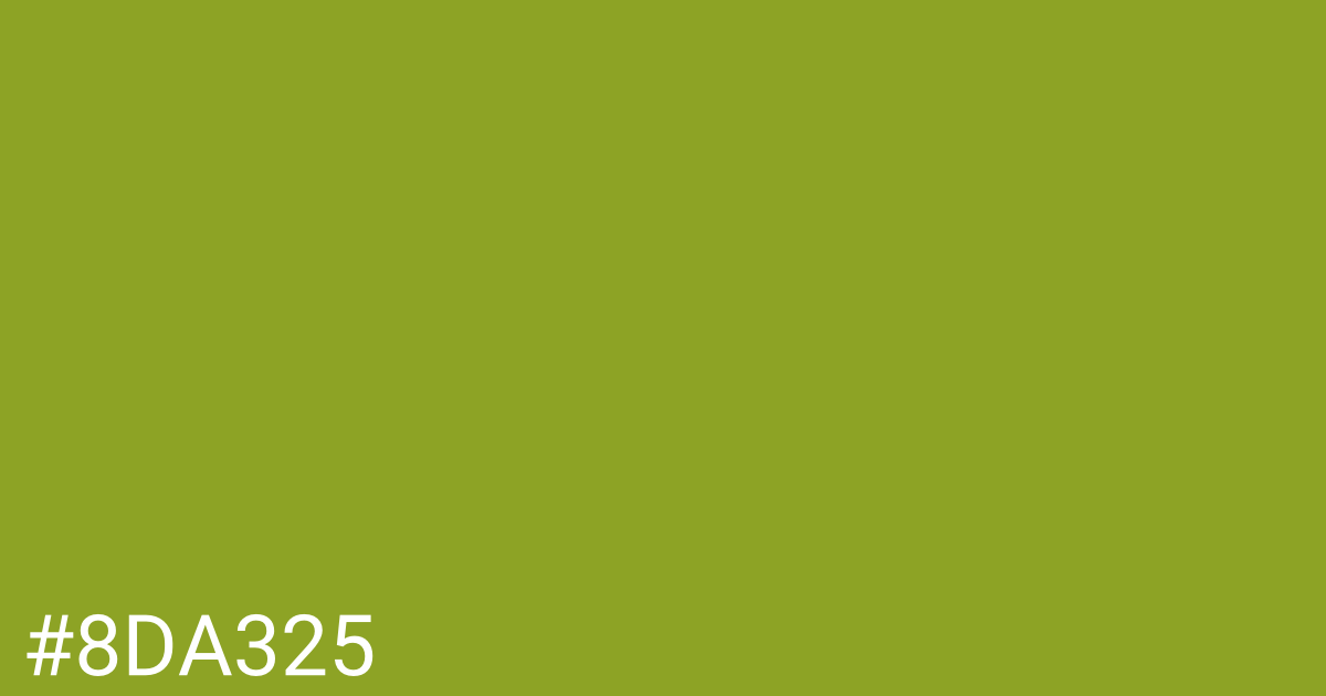 Hex color #8da325 graphic