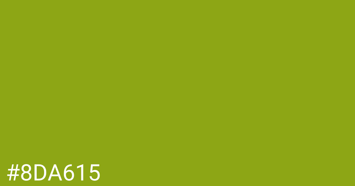 Hex color #8da615 graphic