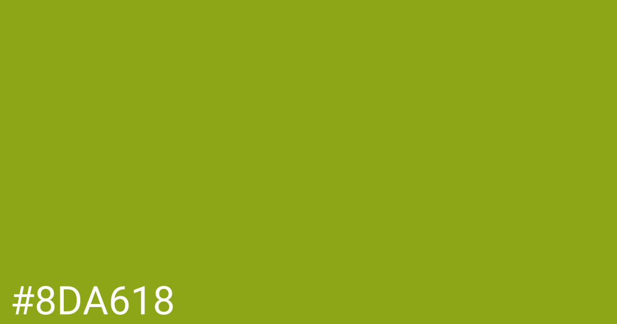 Hex color #8da618 graphic