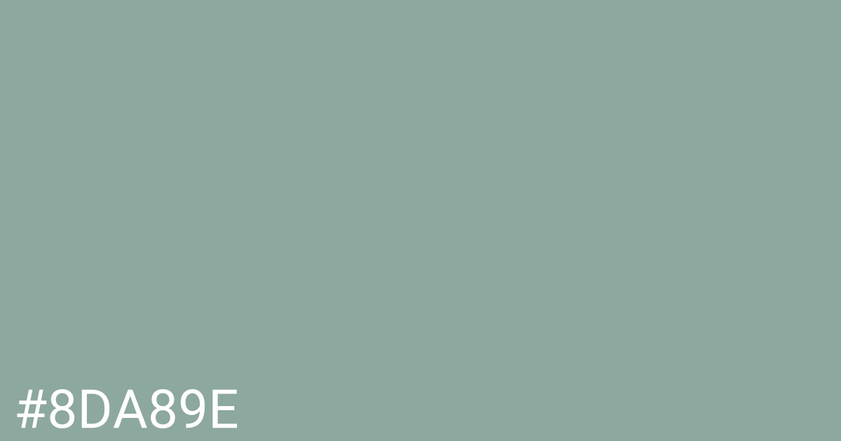 Hex color #8da89e graphic
