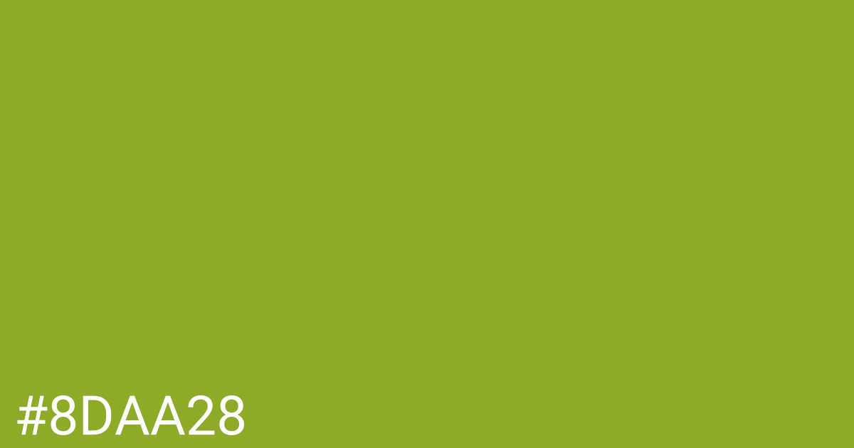Hex color #8daa28 graphic