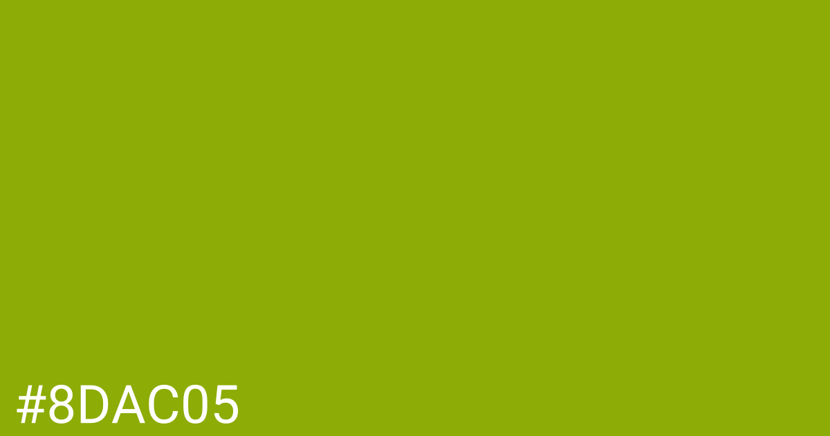 Hex color #8dac05 graphic