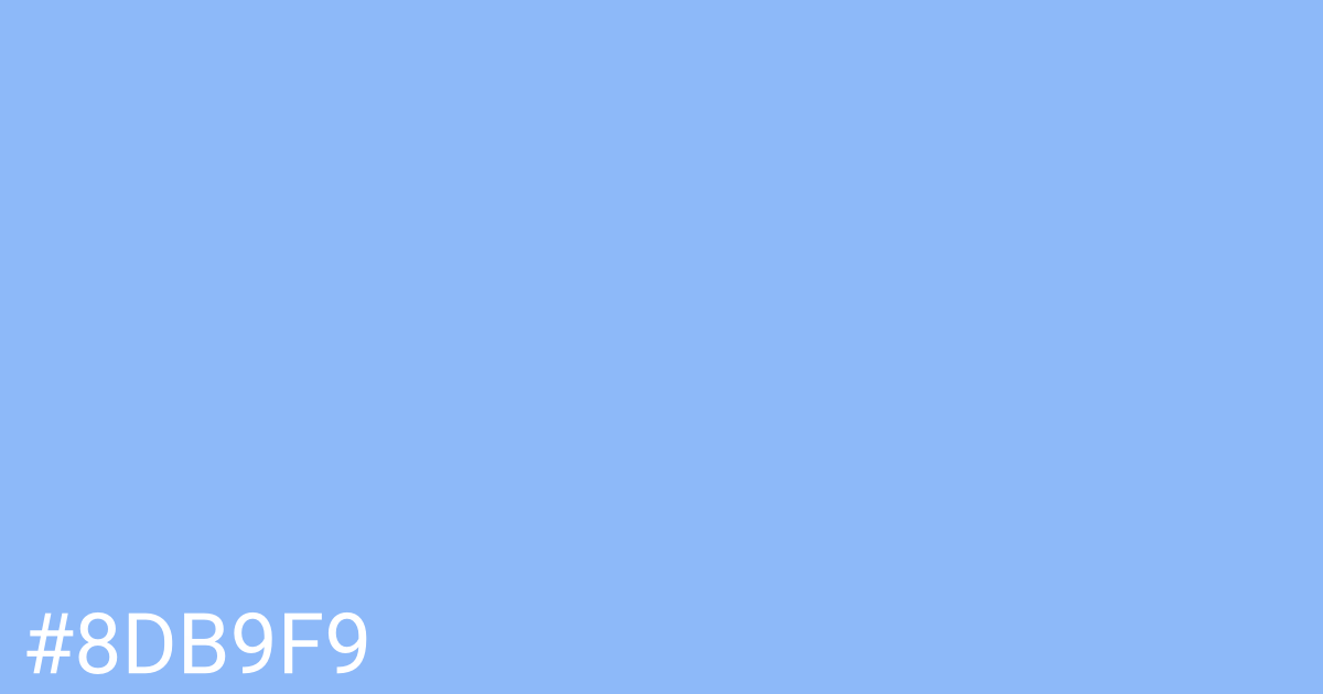 Hex color #8db9f9 graphic