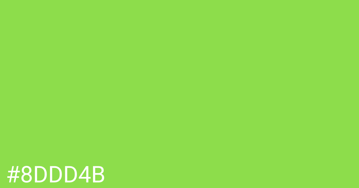 Hex color #8ddd4b graphic