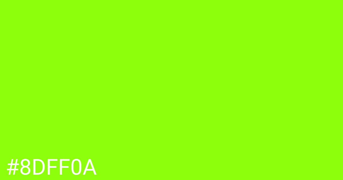 Hex color #8dff0a graphic