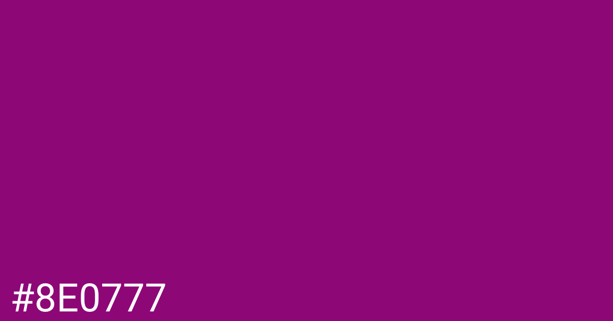 Hex color #8e0777 graphic