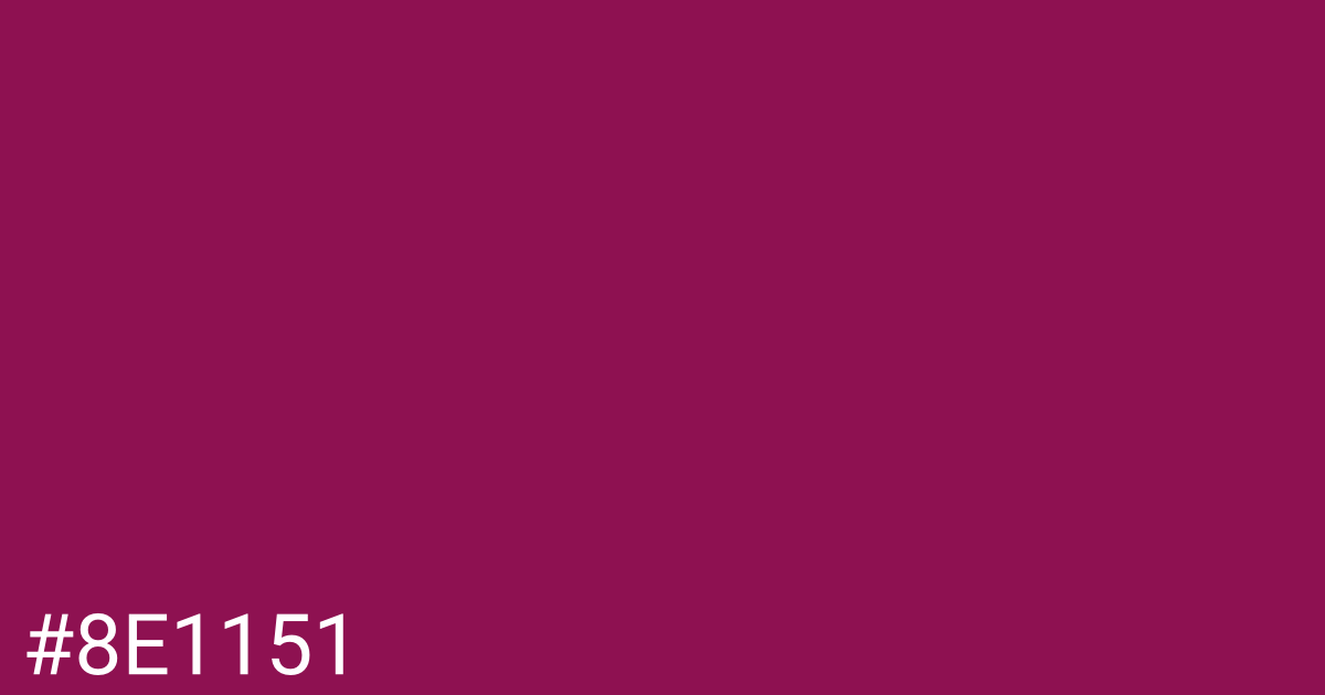 Hex color #8e1151 graphic