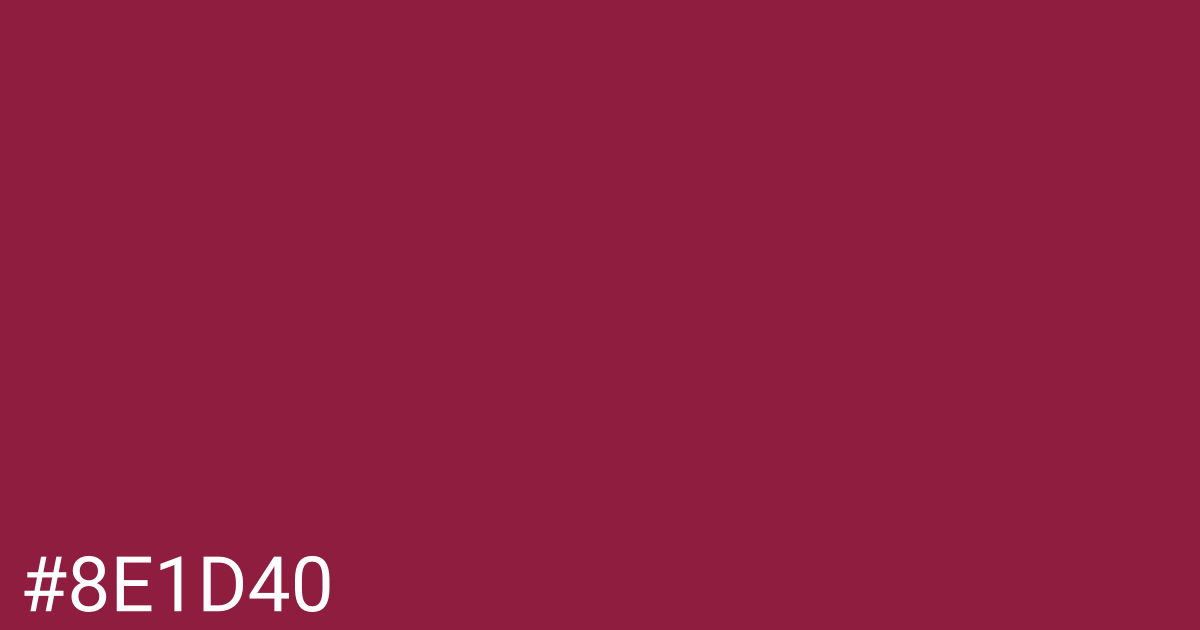 Hex color #8e1d40 graphic