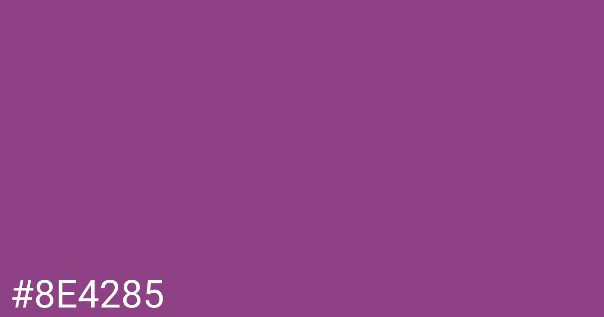 Hex color #8e4285 graphic