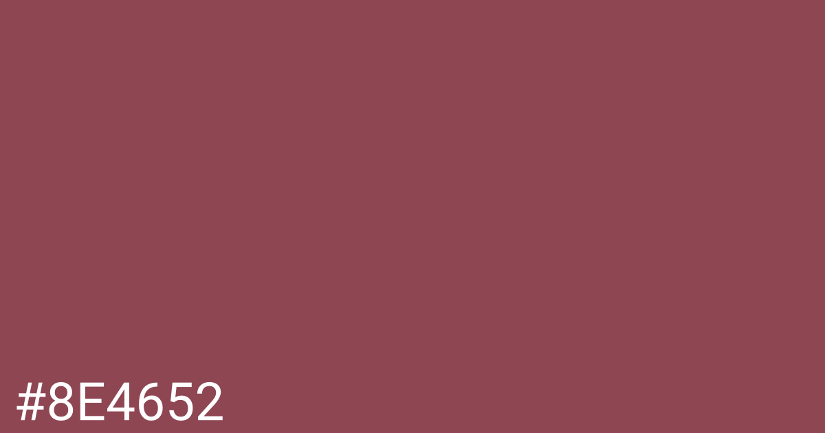 Hex color #8e4652 graphic