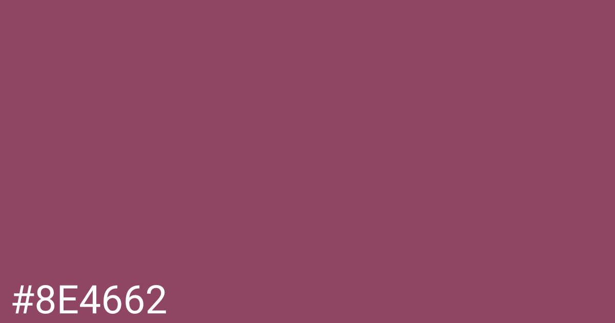 Hex color #8e4662 graphic