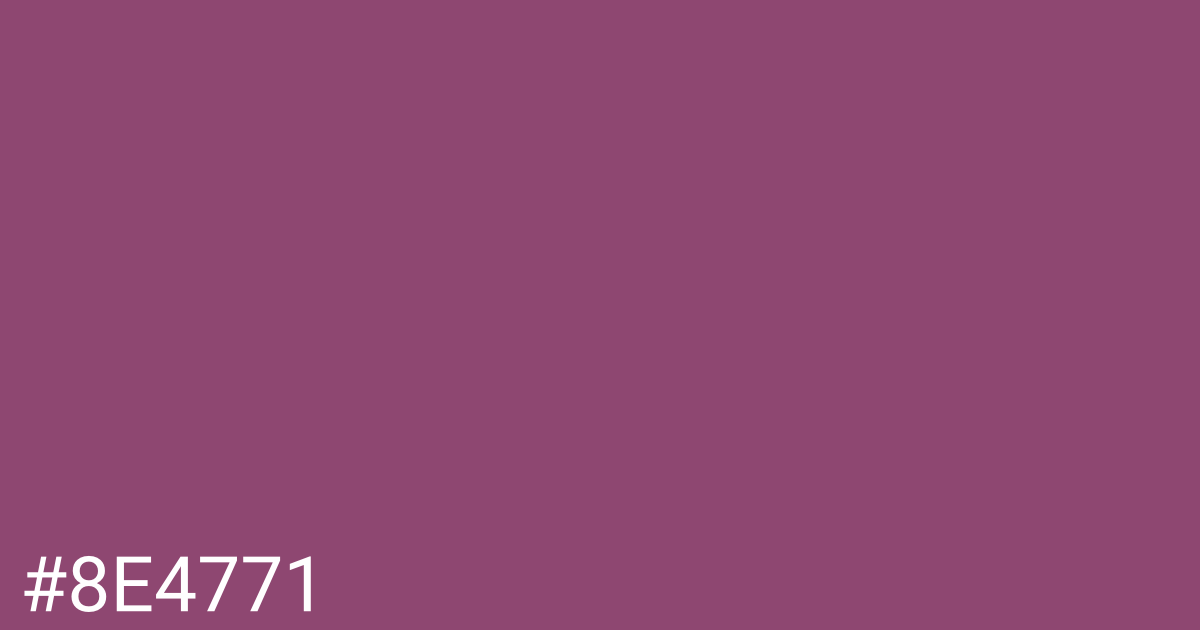 Hex color #8e4771 graphic