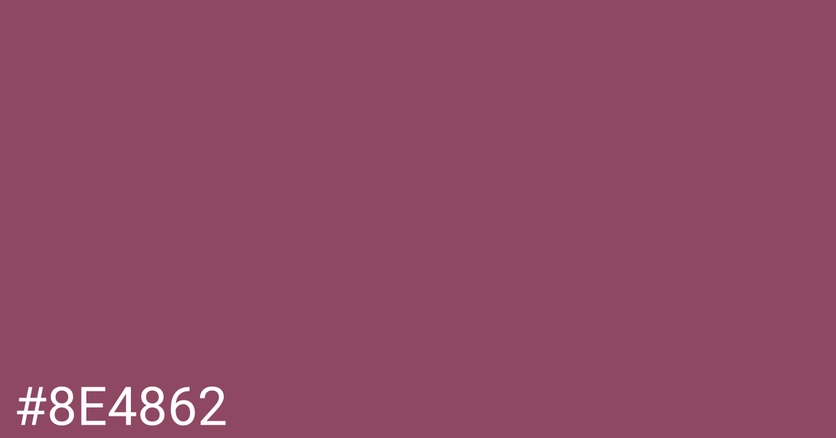 Hex color #8e4862 graphic