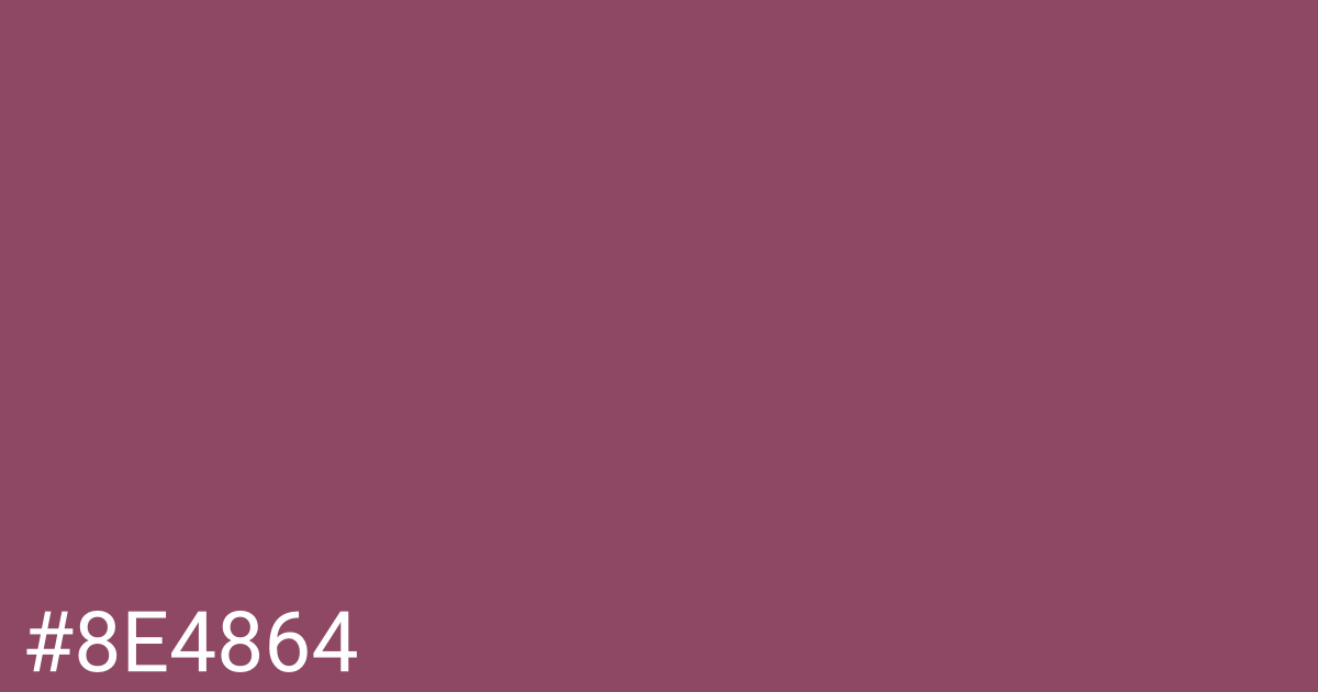 Hex color #8e4864 graphic