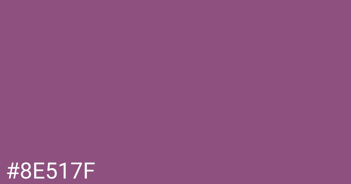 Hex color #8e517f graphic