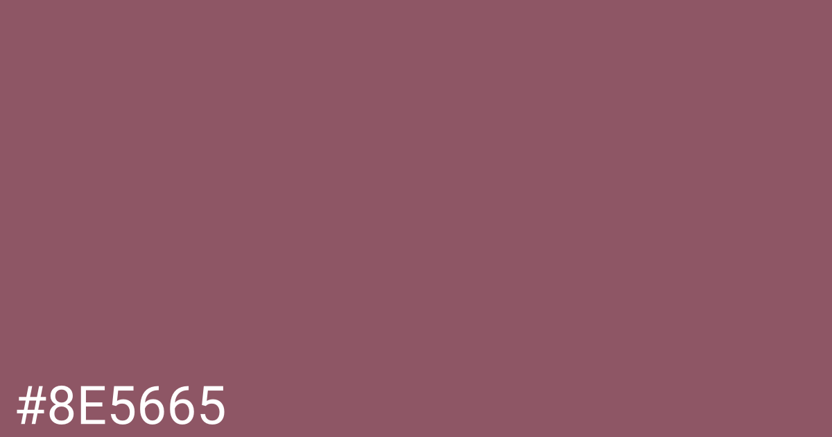 Hex color #8e5665 graphic