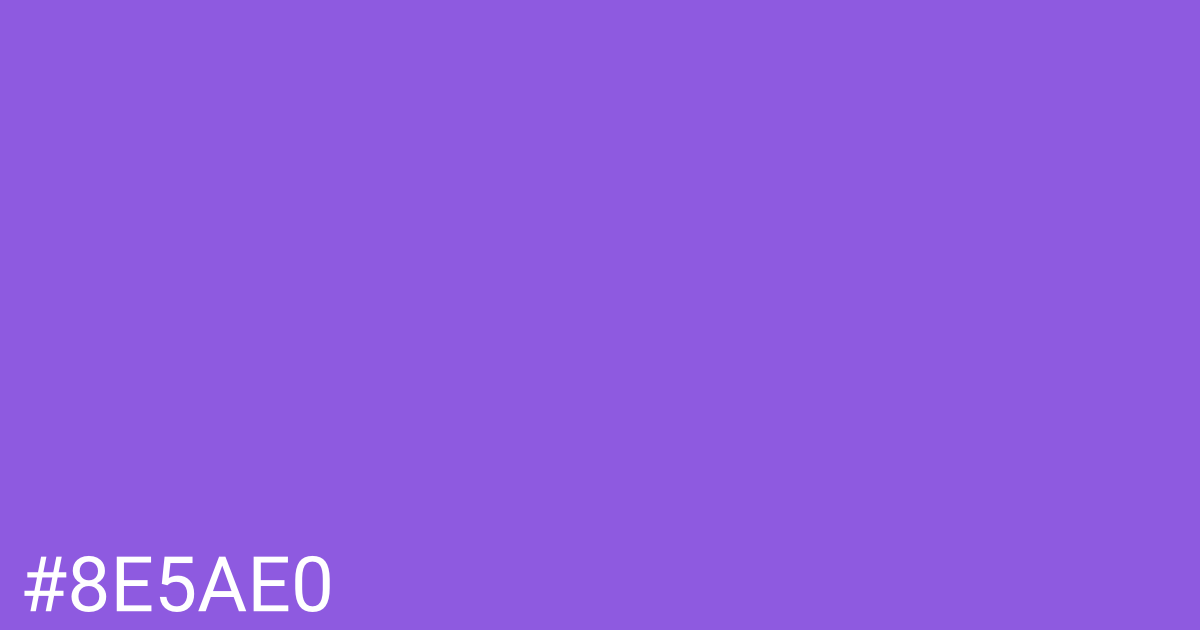 Hex color #8e5ae0 graphic