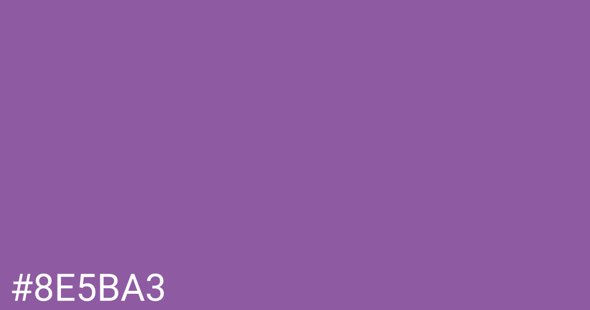 Hex color #8e5ba3 graphic