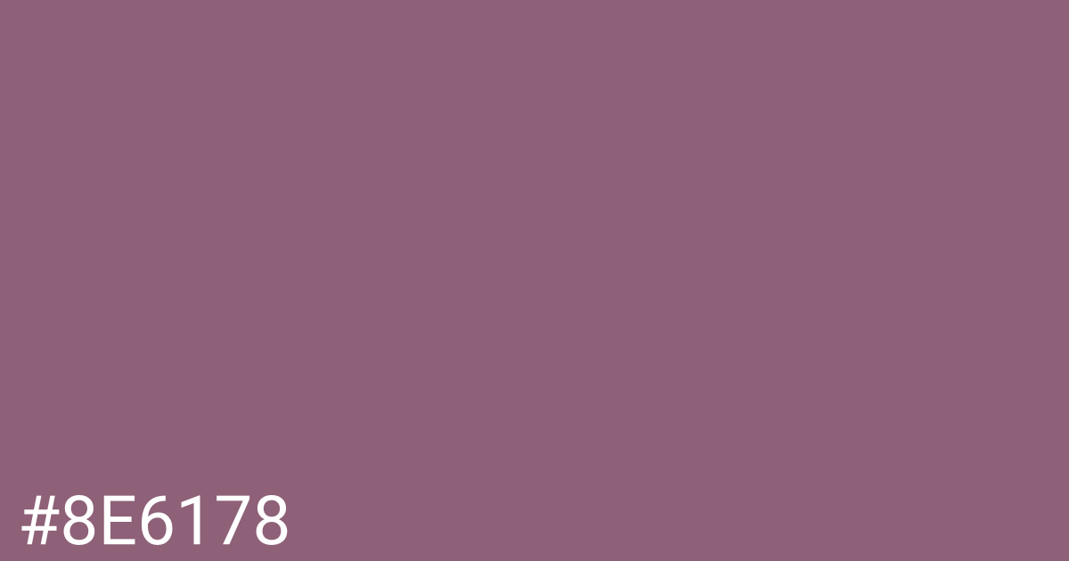 Hex color #8e6178 graphic