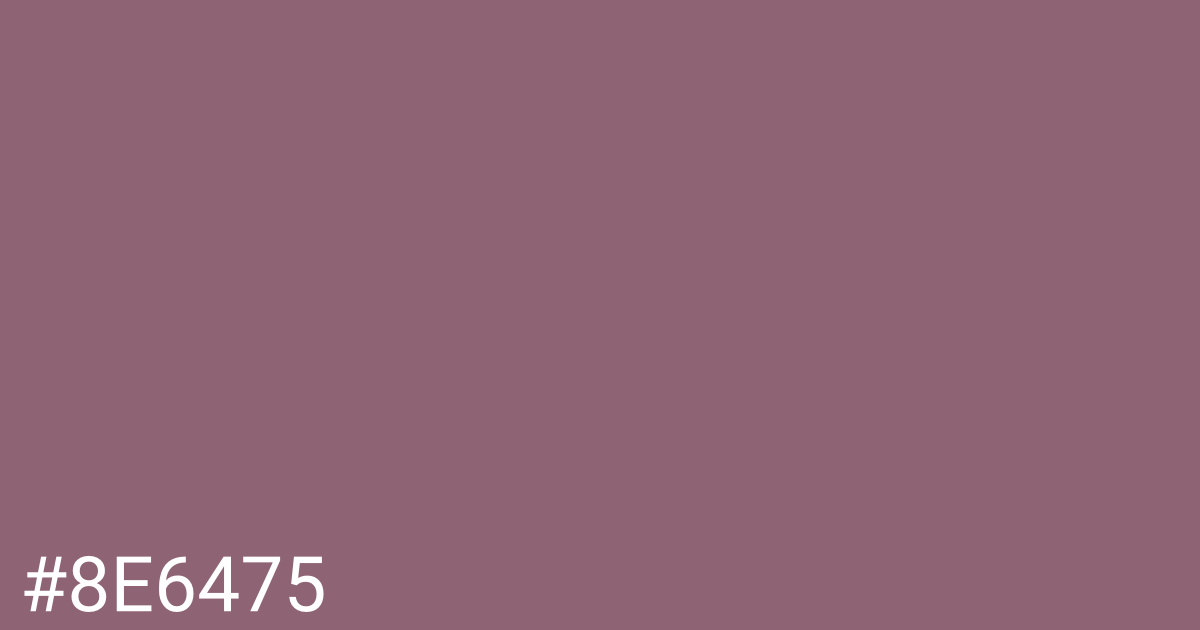 Hex color #8e6475 graphic