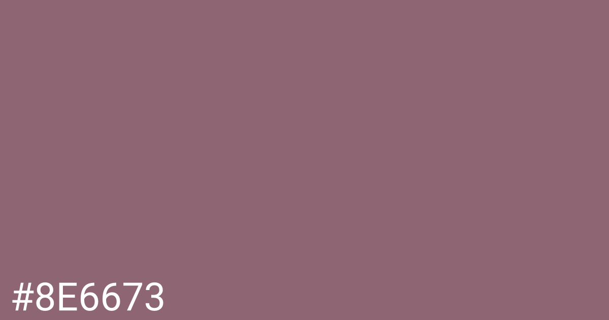 Hex color #8e6673 graphic